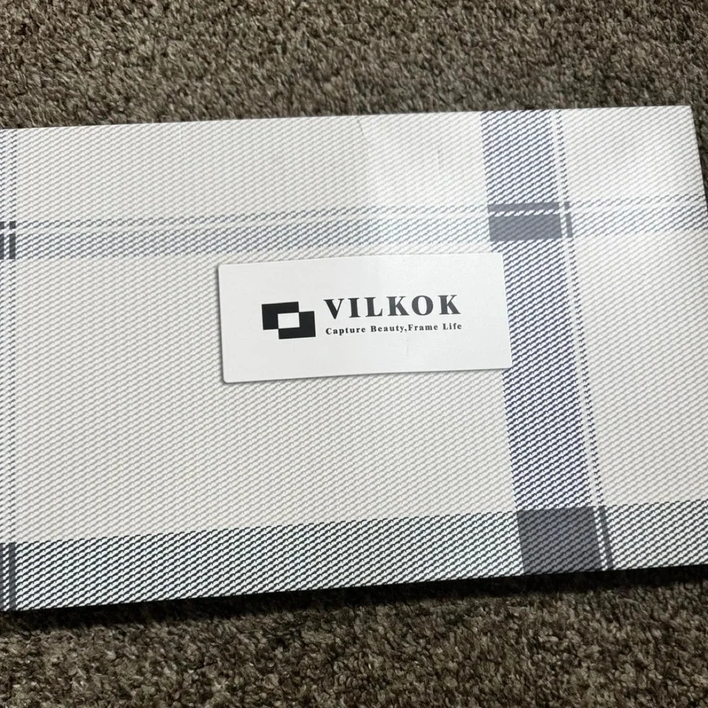 Vilkok Gray Photo Frame Set 2pk 5x7 6x8 Modern NWT Good